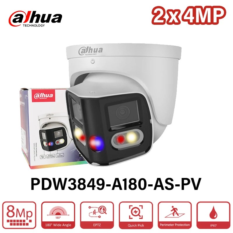 ľ 8MP TiOC EPTZ ī޶ Ʈ  & Ʈ ˶ 180        ķ  ȭ SMD PDW3849-A180-AS-PV